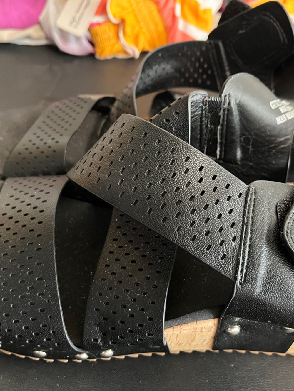 Corky’s  Perforated Cork-Wedge Sandals- 11